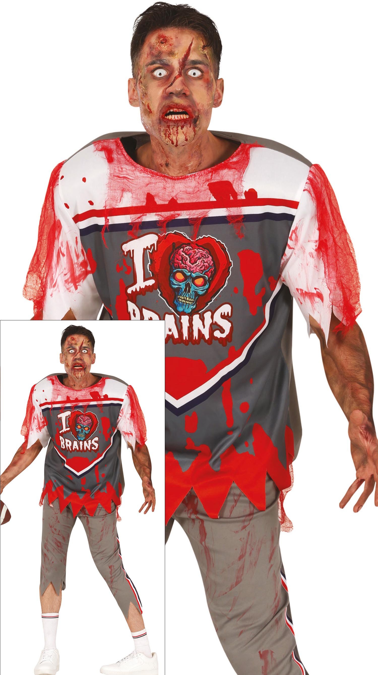 Zombie Rugby Player, Adult, 52 - 54 (L)