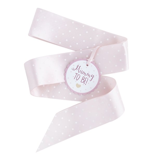 Pink mum To Be Sash
