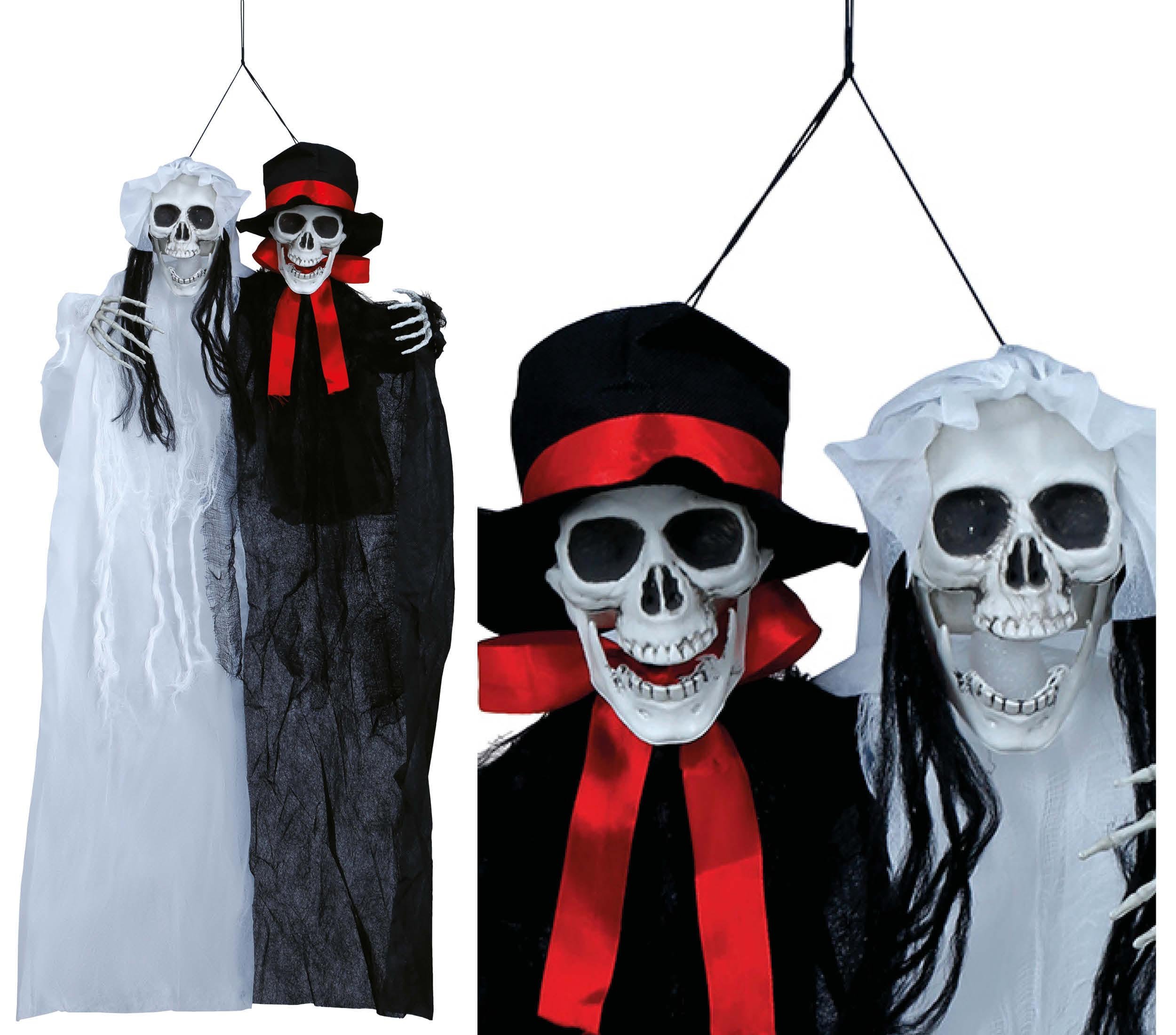 Couple Of Skeleton Bride and Groom 90cm